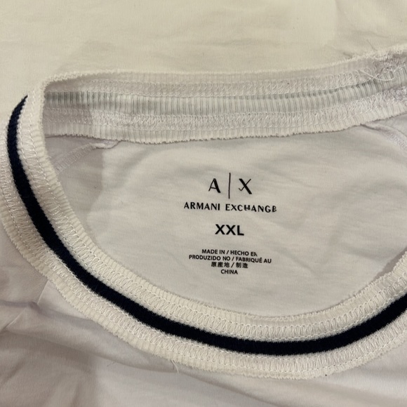 Armani Exchange Short Sleeve Tee - White - Picture 6 of 6